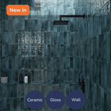 Zellige Marine Blue Tiles (6.5x25cm)