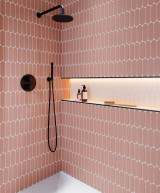 Arno Oval Blush Pink Mosaic Tile (27.6x29cm)