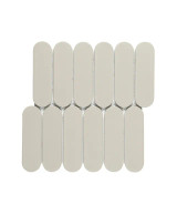 Arno Oval Ivory Mosaic Tile (27.6x29cm)