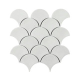 Aragon White Mosaic Tile (25.9x27.3cm) [Full Size Sample]