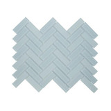 Reno Herringbone Mint Mosaic Tile (24.8x32cm) [Full Size Sample]