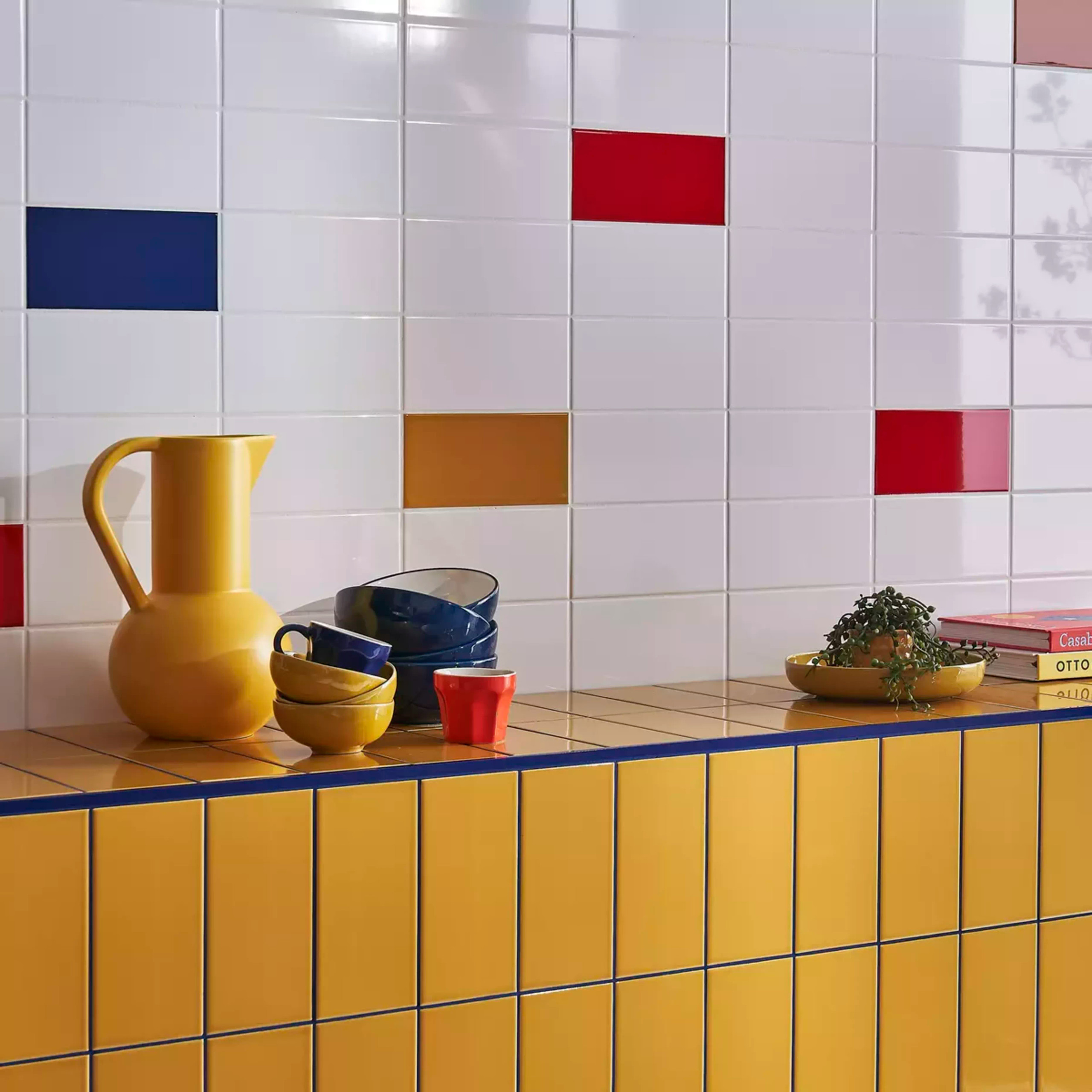 Matrix Blue Gloss Tiles 9.8x19.8cm | Tile Warehouse
