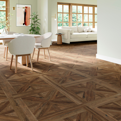 Volte Natural Oak Parquet Effect Tiles (75x75cm)
