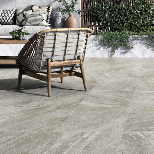 Onea Graphite Outdoor Tiles (60x60cm) 2 Pack