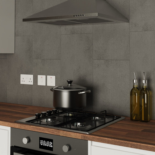 Fog Graphite Grey Cement Effect Tiles (30x60cm)