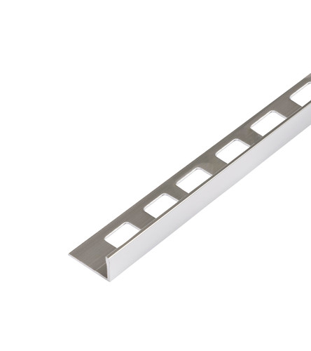 Tile Trim 12.5mm Stainless Steel Effect Straight Edge (2.5m)