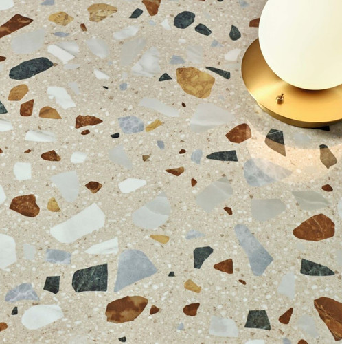 Canaletto Beige Terrazzo Effect Tiles (60x60cm)