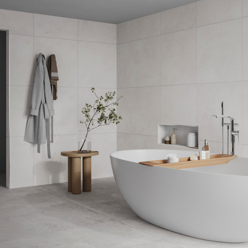 Illusion White Matt Concrete Effect (60x60cm)