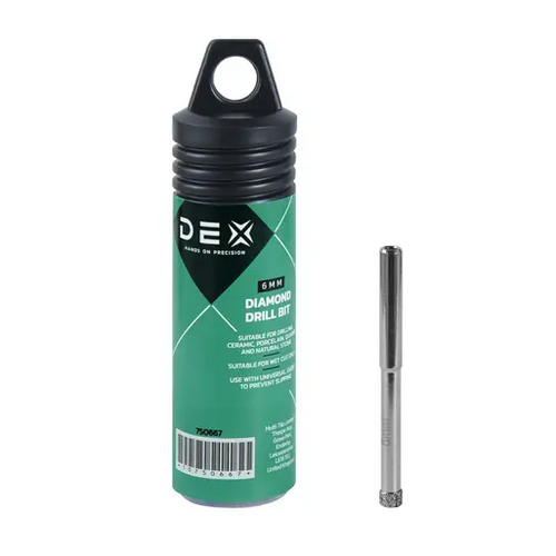 Dex Diamond Porcelain Drill Bit (6mm)