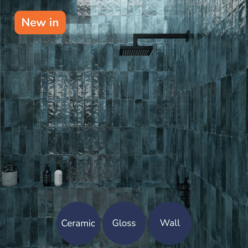 Zellige Marine Blue Tiles (6.5x25cm)