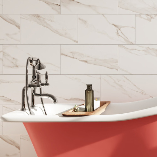 Duomo White Satin Tiles (30x60cm)