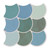 Scales Teal Matt Mix 30.7x30.7cm