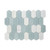 Picket Mix Mint Mosaic Tile (25.4x33.6cm)