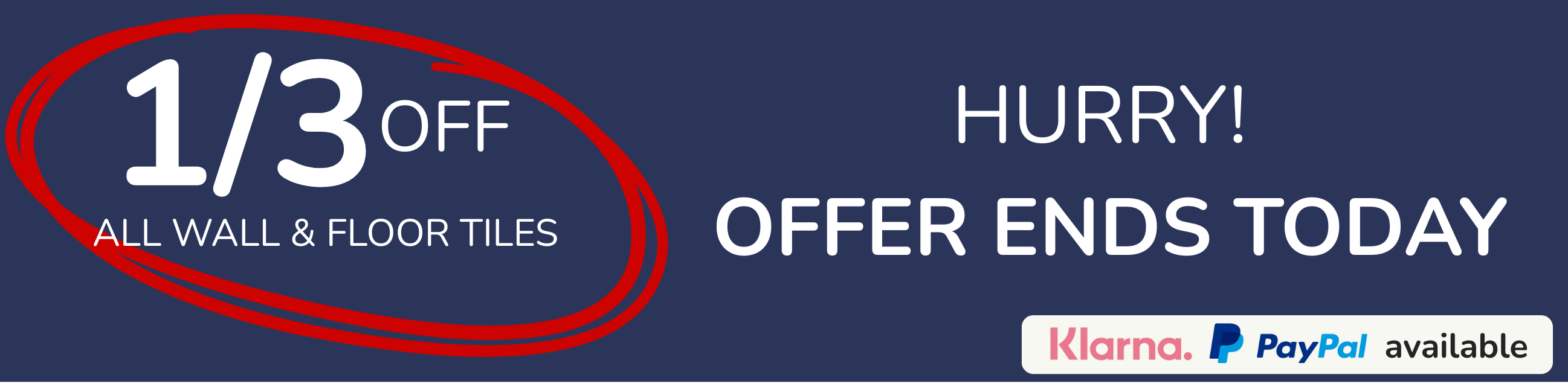 Summer Sale 20% Off All Tiles