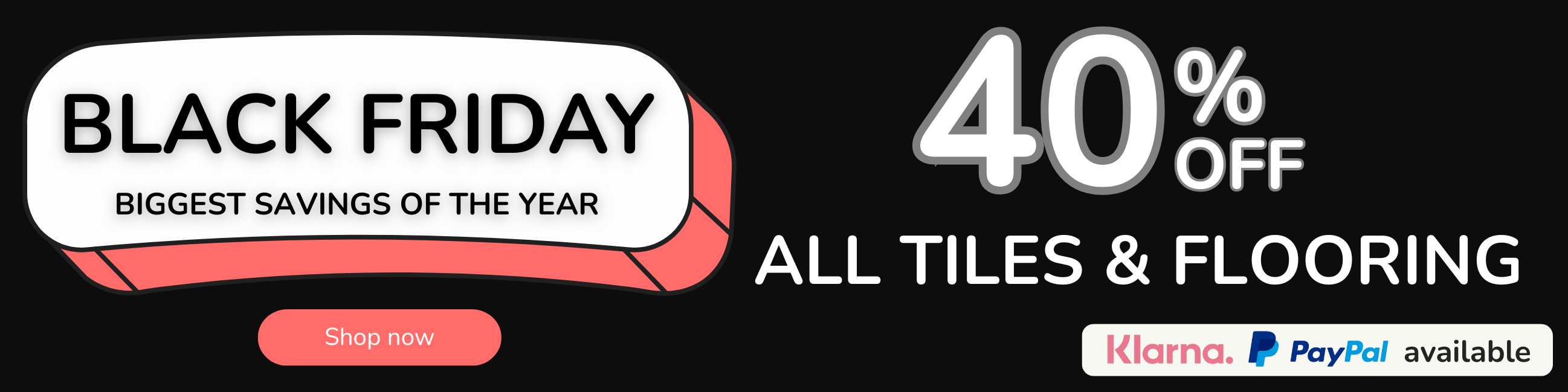Black Friday 1/3 Off All Tiles