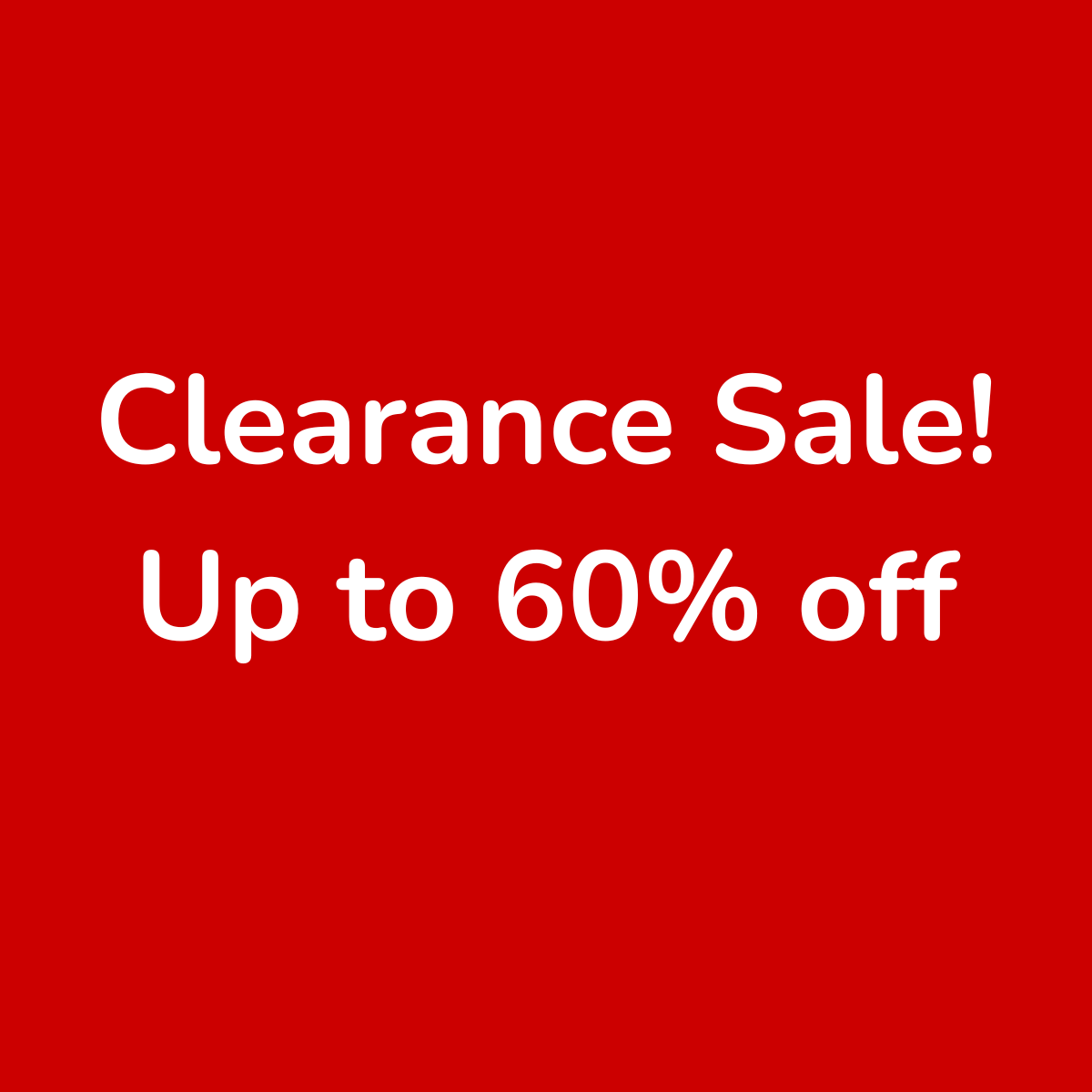 Clearance Sale