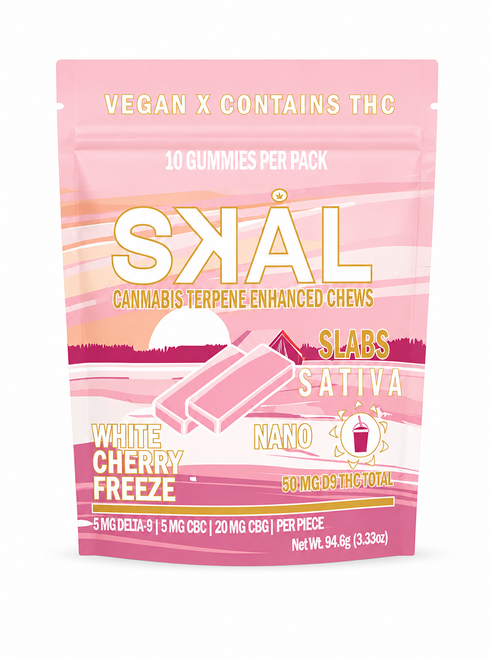 SKAL  |  White Cherry Freeze Nano Slabs  |  5mg Delta-9 THC