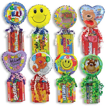Get Well Soon Kelliloons Gift Set - Theater Box Candy