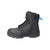 De Bata Industrials Helix Longreach Black Zip veiligheidsschoen, zijaanzicht. Hoog model, zwart.