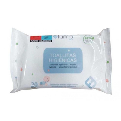 FARLINE BEBE TOALLITAS HIGIENICAS 20 UNIDADES