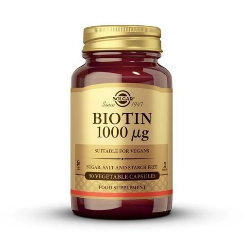 SOLGAR BIOTINA 1000 MICROGRAMOS 50 CAPSULAS VEGETALES