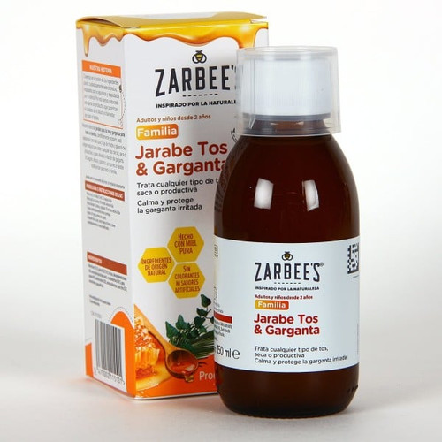 ZARBEES JARABE FAMILIA TOS Y GARGANTA 1 FRASCO 150 ML