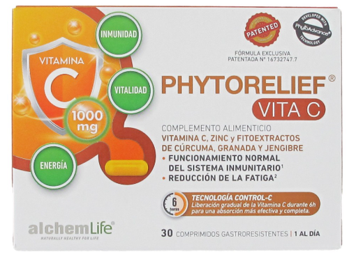 PHYTORELIEF VITA C 30 COMPRIMIDOS GASTRORESISTENTES