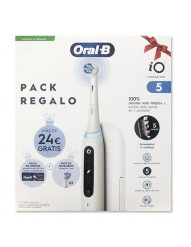 CEPILLO DENTAL ELECTRICO ORAL-B IO5 LABORATORY 3 RECAMBIOS   1 FUNDA   1 PASTA DE DIENTES