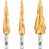 DEWALT 3-Pc. IMPACT READY Titanium Nitride Coating Step Drill Bit Set
