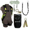 SafeWaze Arc Flash Full Body Harness: Web Dorsal D, Dielectric Hardware, QC Chest QC Legs (2X)