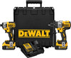 DEWALT 20V MAX* Cordless Brushless XR Hammerdrill & Impact Driver Combo Kit (5.0AH)