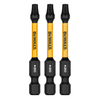DW FLEXTORQ 3PK 2.25IN BITS FOR T20