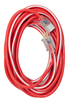 Southwire 50ft 12/3 SJTW Stripes & Cool Colors® Outdoor Extension Cord (Red/White) 8/BX