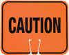 Cone Sign - Caution (black on orange) Single-Sided