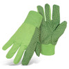 PIP® 1JP5110N 10oz Fabric Work Gloves, Size L, Hi-Vis Green