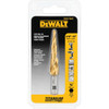 DEWALT 3/16" - 1/2" IMPACT READY Titanium Nitride Coating Step Drill BIt