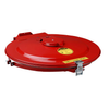 VaporTrap™ Drum Cover With Gasket and Port for 55 Gallon Drum, Manual-Close, Steel, Red - 26754