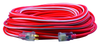 Southwire 100ft 12/3 SJTW Stripes & Cool Colors® Outdoor Extension Cord (Red/White) 4/BX
