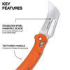 Pocket Knife, Cable Skinning, Hawkbill Blade