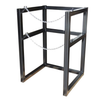 1 Wide by 1 Deep, Cryogenic Gas Cylinder Storage Rack, 1 Cylinder Capacity, 22" Max Diameter, Steel - 35186