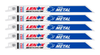 LENOX Metal Cutting Reciprocating Saw Blade With Power Blast Technology, Bi-Metal, 8-Inch, 14 TPi, 5/Pk