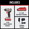 PORTER CABLE 20V MAX 1/4IN BRUSHLESS IMPACT DRIVER