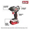 PORTER CABLE 20V MAX 1/4IN BRUSHLESS IMPACT DRIVER