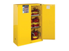 45 Gallon, 2 Shelves, 2 Doors, Self Close, Flammable Cabinet, Sure-Grip® EX, Yellow - 894520