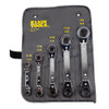 Klein Reversible Ratchet Box Wrench Set 5 Pc