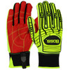 Boss® 120-MP2120  Hi Performance Glove, Size 3XL, Hi-Vis Yellow, ANSI A2
