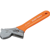 Extra-Wide Jaw Adjustable Wrench, 8-Inch