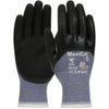 MaxiCut® Oil 44-505  Cut Resistant Gloves, Size L, Blue, ANSI A3