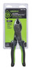 GREENLEE 7" High-Leverage Diagonal Cutting Pliers (Molded Grip)