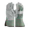 PIP® 83-6663  Leather Palm Gloves, Size L, Green
